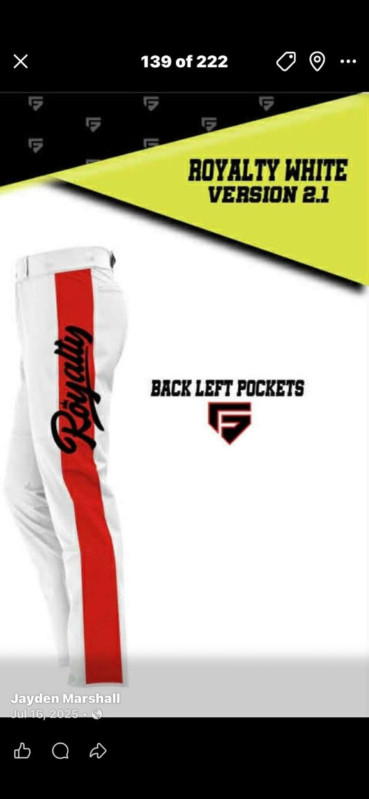 ROYALTY WHITE PANT
